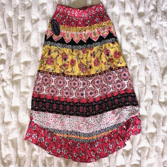 Colorful Scoop Skirt w/Ruffle Bottom, Sz 0-2, NWT! - Picture 2 of 14